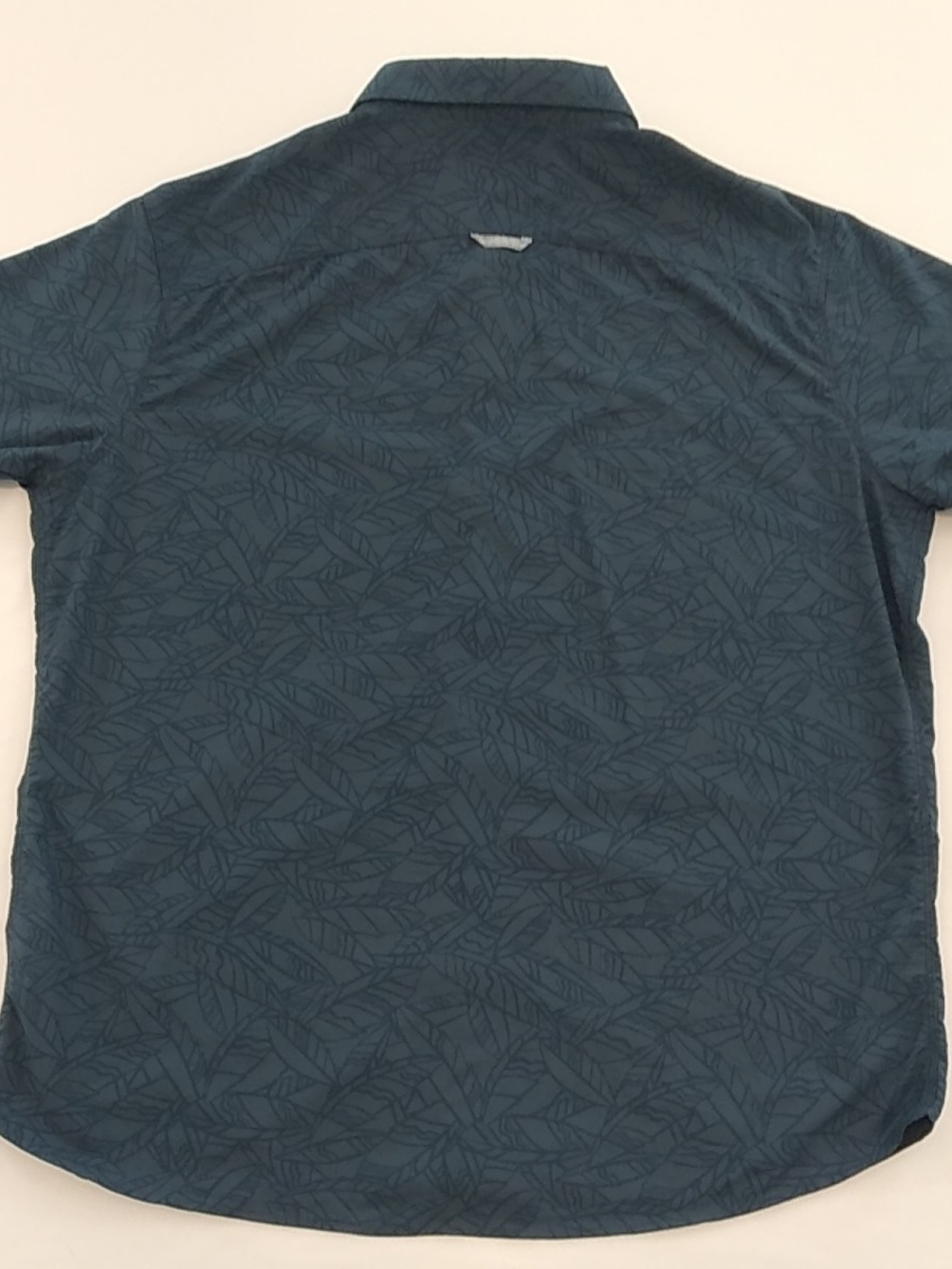 Kuhl Men's Dark Blue Leaf-Print Button-Down Shirt Size Large, Stretch - Picture 5 of 10